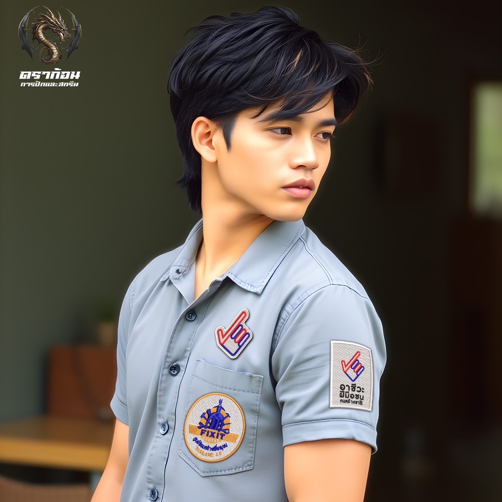 อาร์มปักตราโลโก้ อาชีวะ อวท. สอศ. FIXIT ขนาด 7 CM เย็บติดเสื้อ รีดติด ปักแน่น เน้นคุณภาพ คุ้มราคา - รูปที่ 5