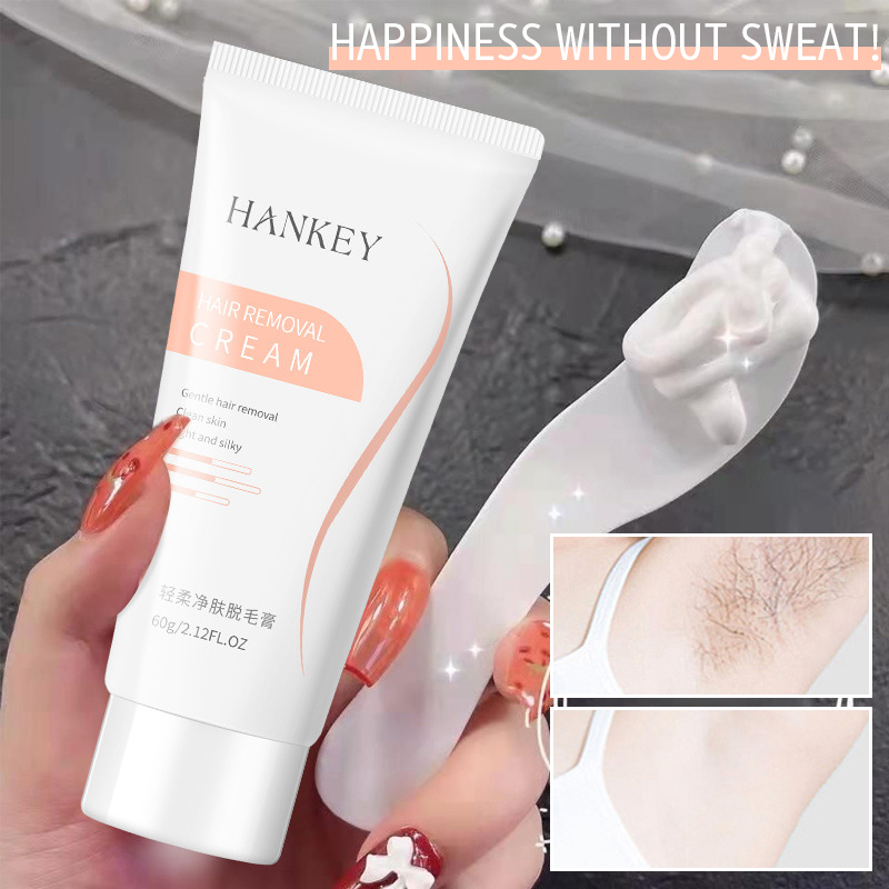 Windind Hankey ครีมกําจัดขนถาวร อ่อนโยน ไม่ระคายเคือง กําจัดขนใต้วงแขน ริมฝีปาก ขา ร่างกาย 60 กรัม
