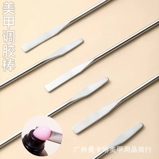 ไม้พายสแตนเลส ไม้กวนสี ผสมสี ไม้ตักสี ขนาด 14.5*0.6cm สินค้าพร้อมส่ง