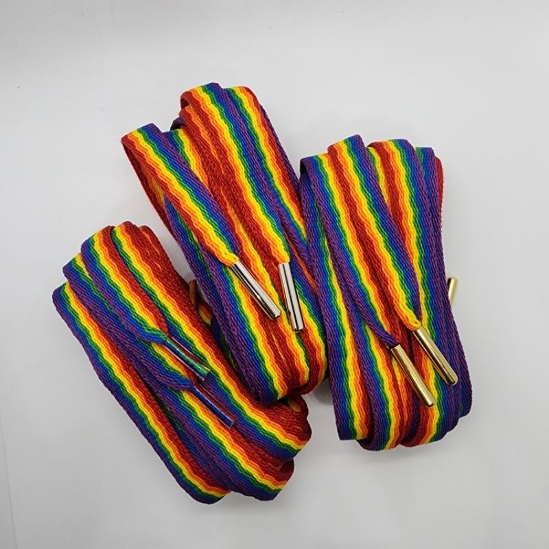 เชือกผูกรองเท้าสีรุ้ง ยาว 120 เซนติเมตร #LGBT #Rainbow #Shoelaces #Lace