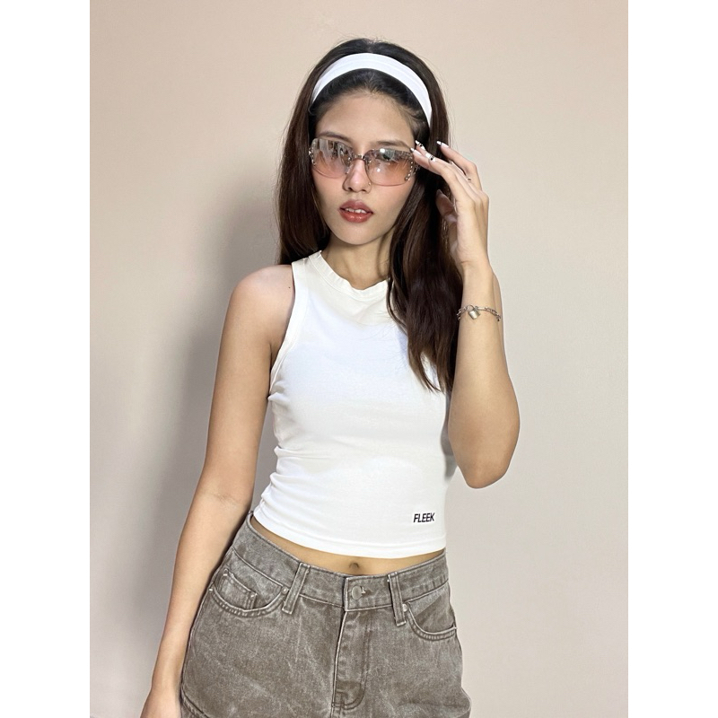 - Fleek Tank Top - เสื้อกล้ามปัก FLEEK