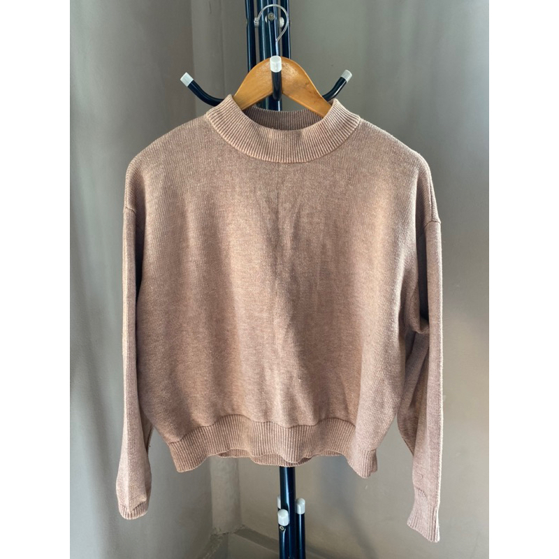 เสื้อ sweater h&m สีน้ำตาล