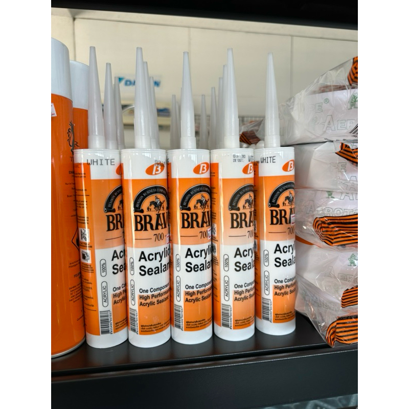 กาวซิลิโคน ⚪️ สีขาว ⚪️ (Acrylic Sealant) แด๊ป กาวซิลิโคนใช้อุดปิดรู รอยต่อ
