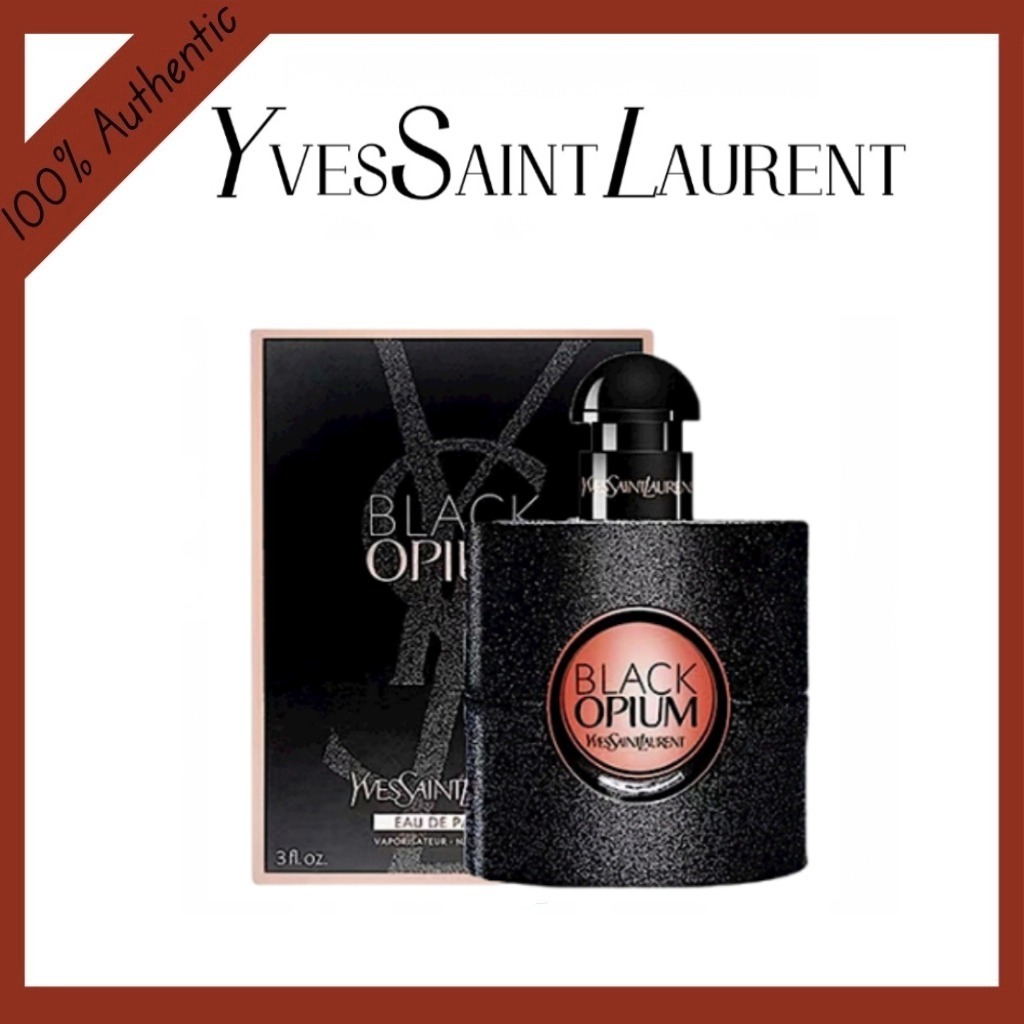 100% ของแท้ Yves Saint Laurent YSL Black Opium Unisex EDP Perfume 90ML