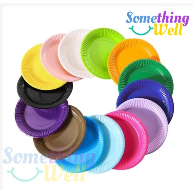 จานกระดาษ 7 นิ้ว(แพ็ค10ใบ) สีพื้น แบบใช้แล้วทิ้ง หรือสำหรับงาน DIY - รูปที่ 7