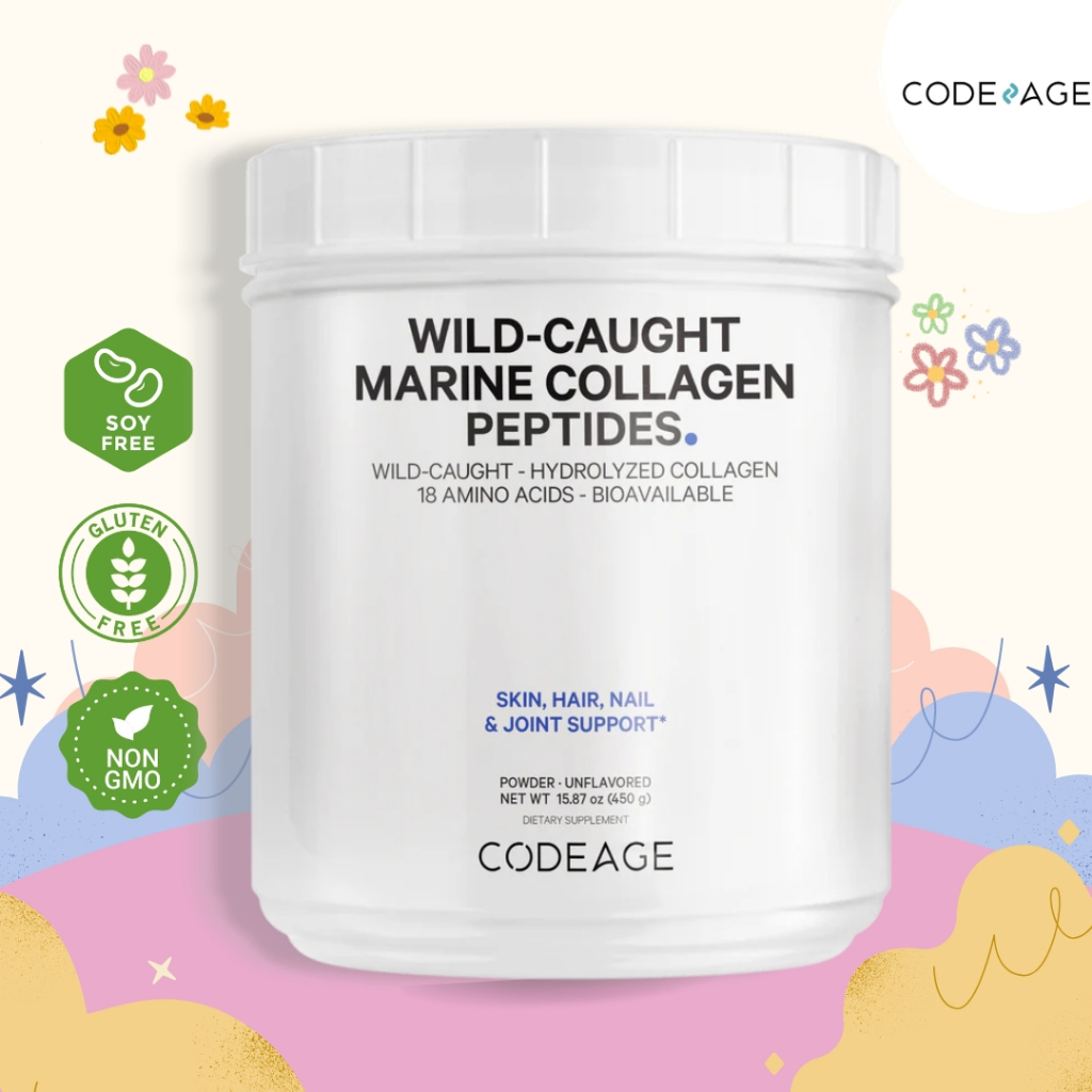 CODEAGE Wild Caught Marine Collagen Peptides Powder