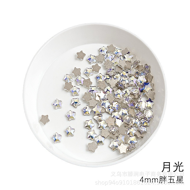 ดาวเพชร สำหรับแต่งเล็บขนาด4มิลและ6มิล 10 ชิ้นต่อแพค - รูปที่ 7