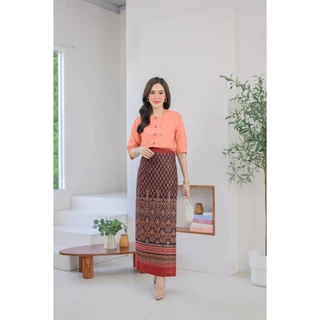 LANNA-ผ้าถุงเย็บสำเร็จแบบผูก ผ้าฝ้ายพิมพ์ลายไทยเชียงใหม่