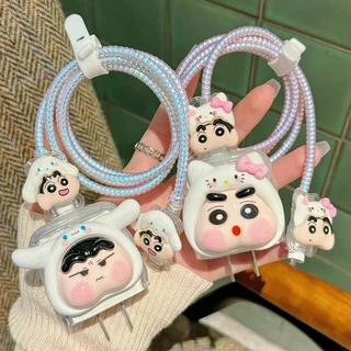 ส่งจากไทย มาใหม่ เคสสายชาร์จ สำหรับ xiaomi 33w ลายการ์ตูนน่ารัก Cable Bite 1ชุด 5ชิ้น
