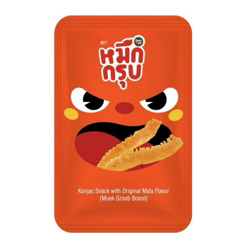 หมึกกรุบ6ซองใหญ่มีรสดั้งเดิม(สีส้ม)เผ็ดมาก(สีแดง)หรือคละรสค่ะ ราคา ถูกที่สุด ดีลบีเคเค แกลเลอรีภาพที่ 5
