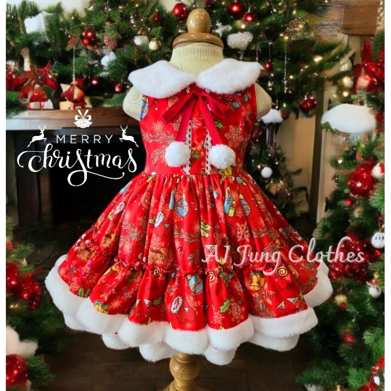 🎄เดรส ~ คริสต์มาส 🎅🎁🎄❤ ~ AI Jung Clothes เสื้อผ้าเด็ก