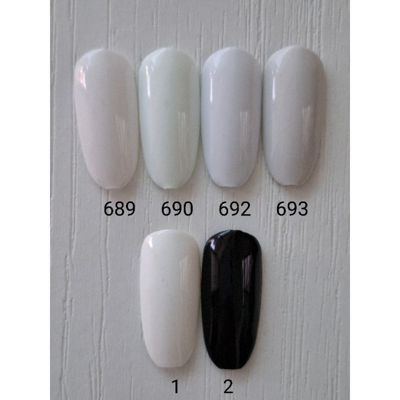 สีเจลขาวดำnailklosetสีดำขุ่นสีขาวอมชมพูสีขาวอมม่วงสีขาวอมฟ้าสีขาวอมเทา