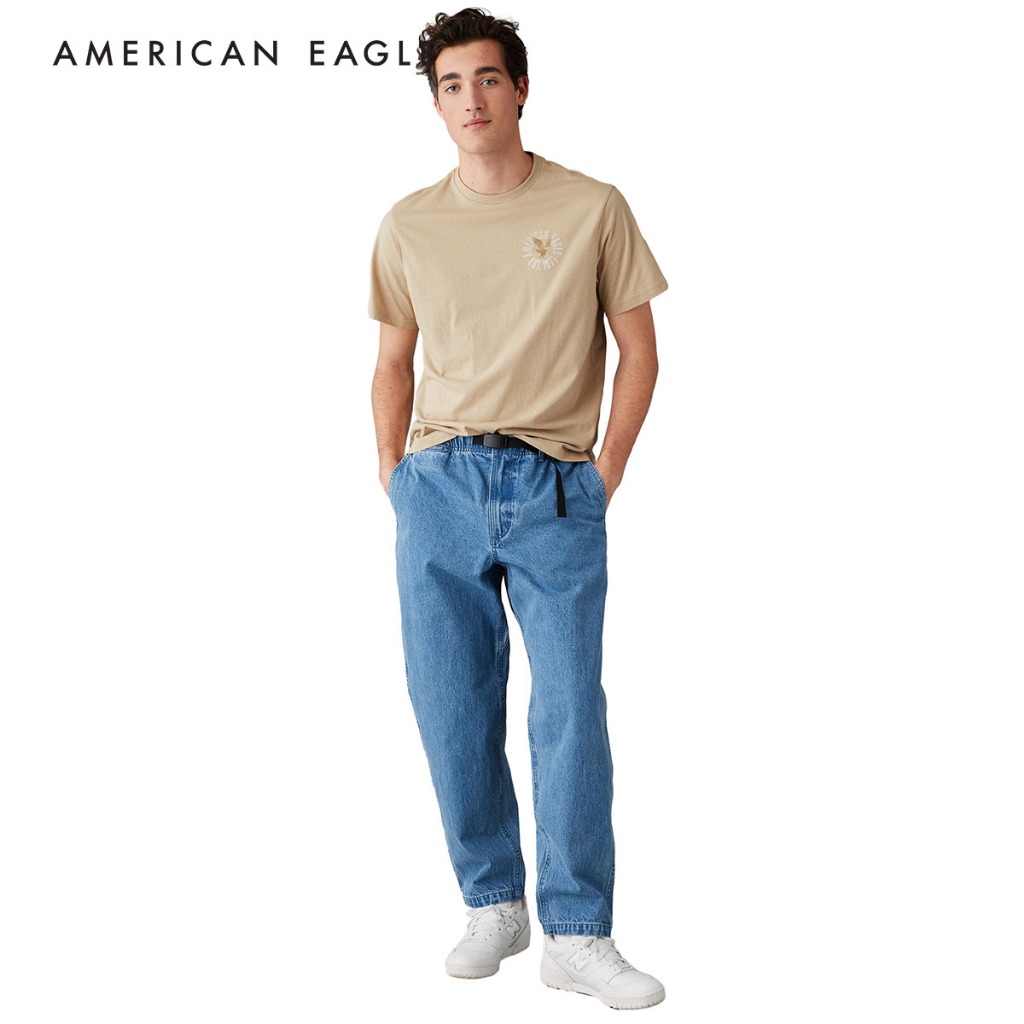 American Eagle Logo Graphic T-Shirt เสื้อยืด ผู้ชาย กราฟฟิค (EMTS 017-3437-212)