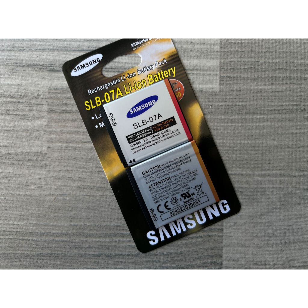 🔥ส่งจากไทย🔥 แบตเตอรี่กล้อง Samsung รุ่น SLB-07A ของใหม่ พร้อมแพ็คเกจ