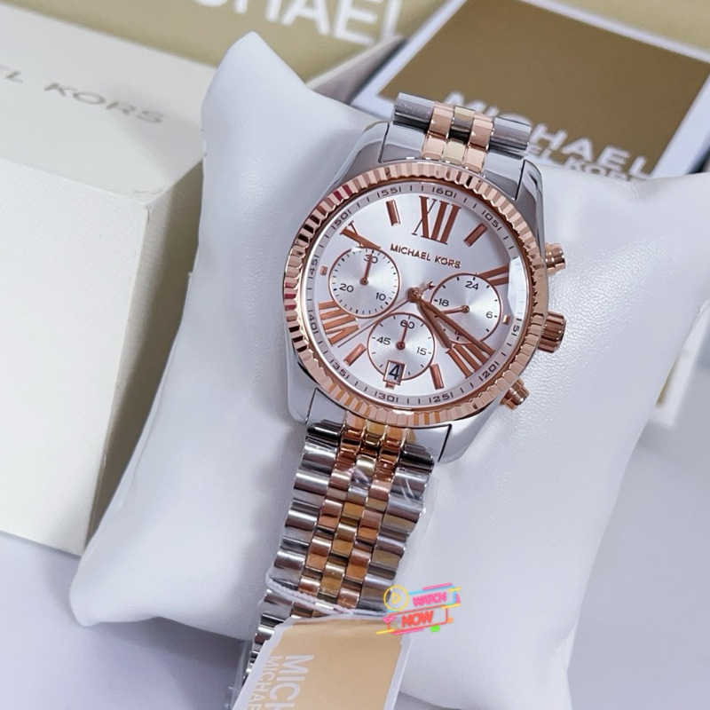 Michael Kors รุ่น MK5735 สีทองสวย ของแท้ มีประกัน1ปี กันน้ำ🩵