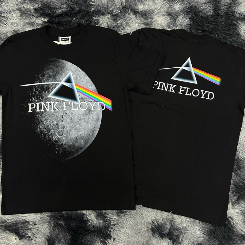 เสื้อยืดพริ้งฟรอยดวงจันทร์สายรุ้ง ป้ายTheroxx ผ้าคอตตอน 100
