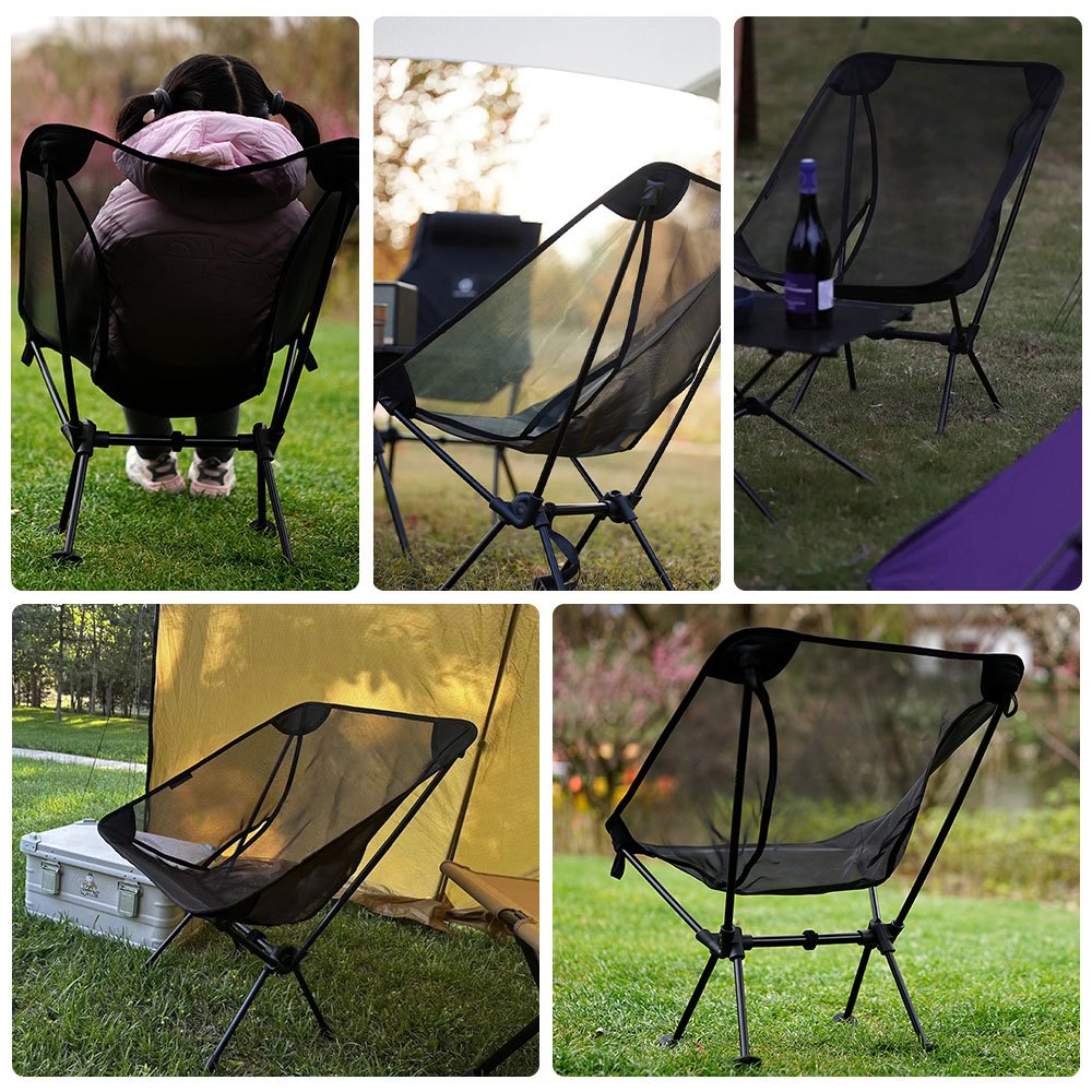 เก้าอี้แคมป์ปิ้ง อลูมิเนียมอัลลอยด์ ระบายอากาศได้ดี พับได้  เดินป่า ตั้งแคมป์ เก้าอี้สนาม - รูปที่ 7