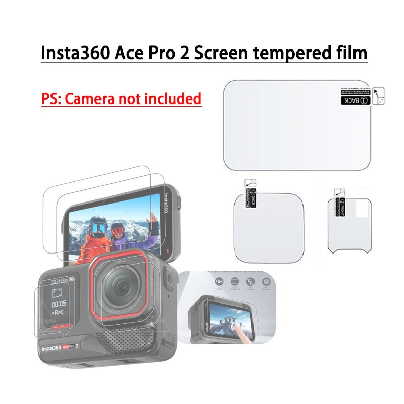 Insta360 Ace Pro 2 Tempered Glass Film HD Screen Lens Protector For Insta 360 Ace Pro 2 Accessorie