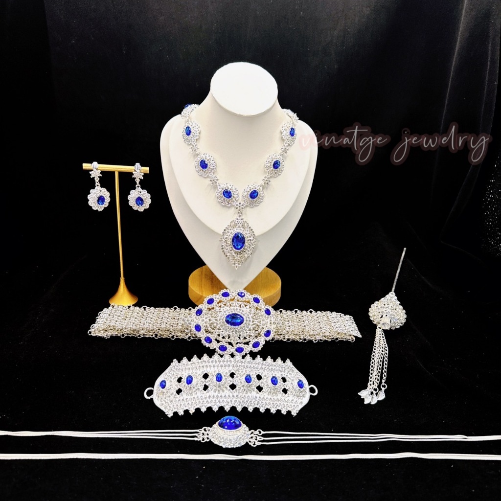 สร้อย CZ สร้อยคอพร้อมต่างหู สังวาลย์ เข็มขัด  เซ็ทสร้อยคอและต่างหู ปิ่นปักผม - รูปที่ 6