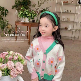 พร้อมส่ง 🇹🇭 เสื้อกันหนาวไหมพรมเด็ก คาร์ดิแกนไหมพรมเด็ก ลายน้องหมีน่ารัก เนื้อนุ่ม