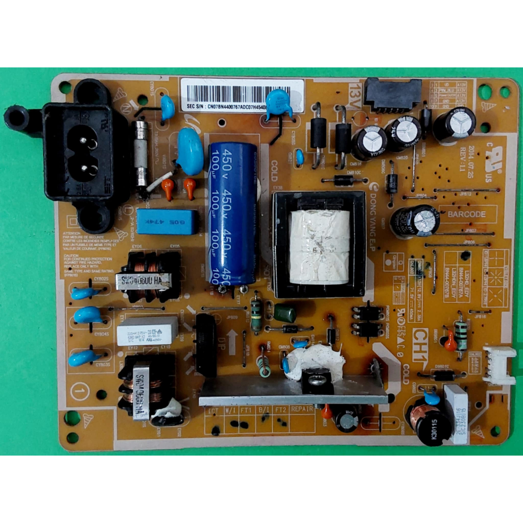 POWER SUPPLY SAMSUNG พาร์ท BN44-00767B ใช้กับรุ่น UA32FH4003K UA32FH4003N ของถอดแท้ มีรับประกัน 30 ว