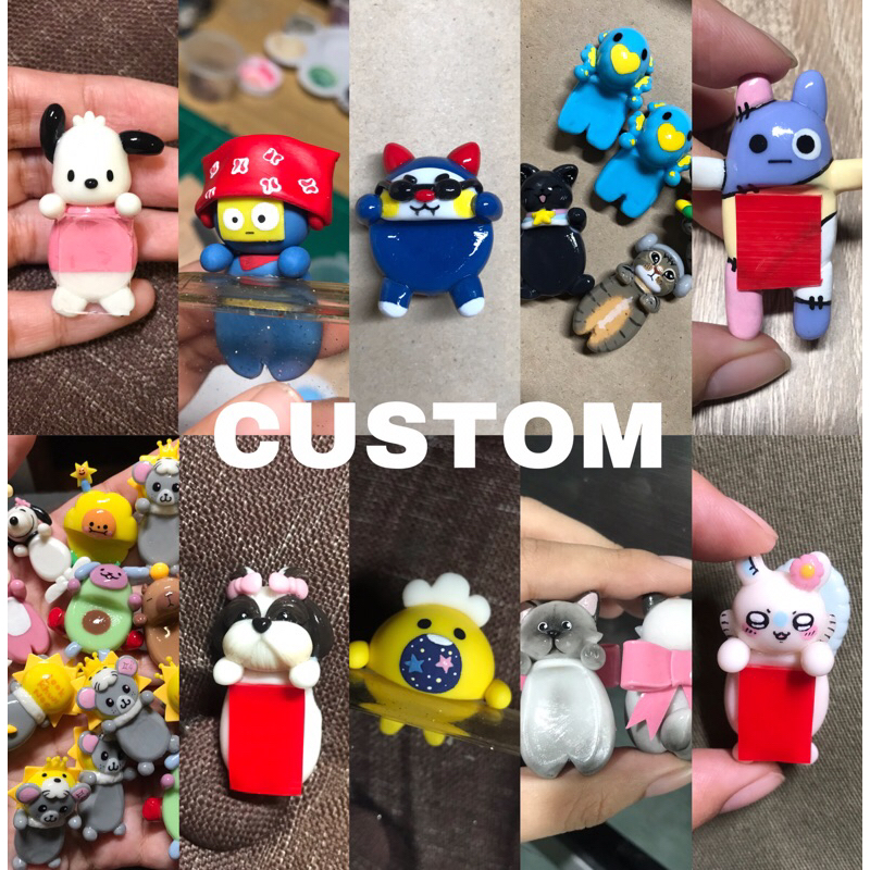 ตัวติดโทรศัพท์ Hippers ดินปั้นที่เกาะมือถือแบบสั่งทำ Custom