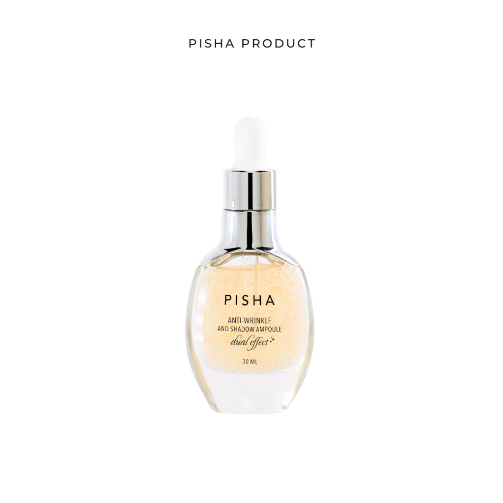 PISHA แอมพลู หน้าเด็กอิ่มฟู ผิวฉ่ำ เด้ง ยืดหยุ่นสุขภาพดี พิชา Ampoule dual Effect