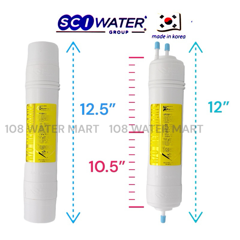 ชุดไส้กรอง 3 ชิ้น RO 80GPD FT Korea SCI water อาร์โอ ใช้แทนไส้กรอง Coway CHR08AR CHR03AR/L CHP18AR - รูปที่ 2