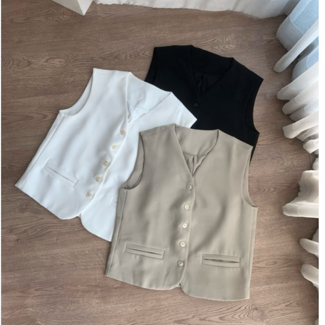 HOF - Loli glam vest #H035 เสื้อกั๊กสูท พร้อมส่งไทย
