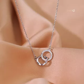GLAMOR✨สร้อยคอเงินแท้ Accompany จี้สร้อยคอ จี้เงิน รักกัน สร้อยเงิน หรูหราระดับกลาง มีระดับ