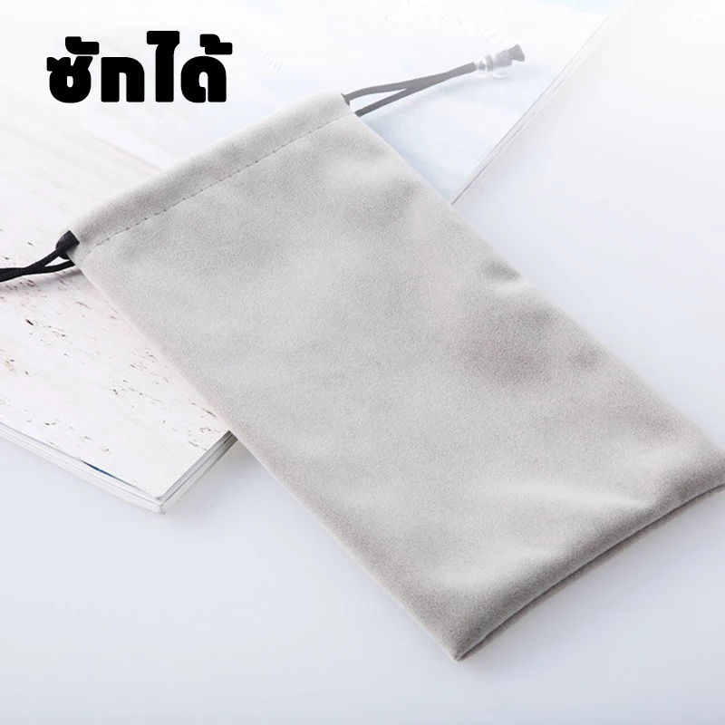 กระเป๋ามีหูรูด ใส่มือถือ ใส่แบตสำรอง ซักได้ กระเป๋าใส่แบตสำรอง Pouch สมาร์ทโฟน โทรศัพท์มือถือ thumbnail 7