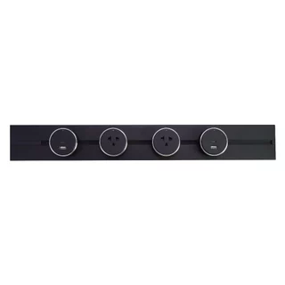 Toshino เต้ารับ Power Track สีดำ ราง / 16A 3600W / 1C + 1USB A PD20W
