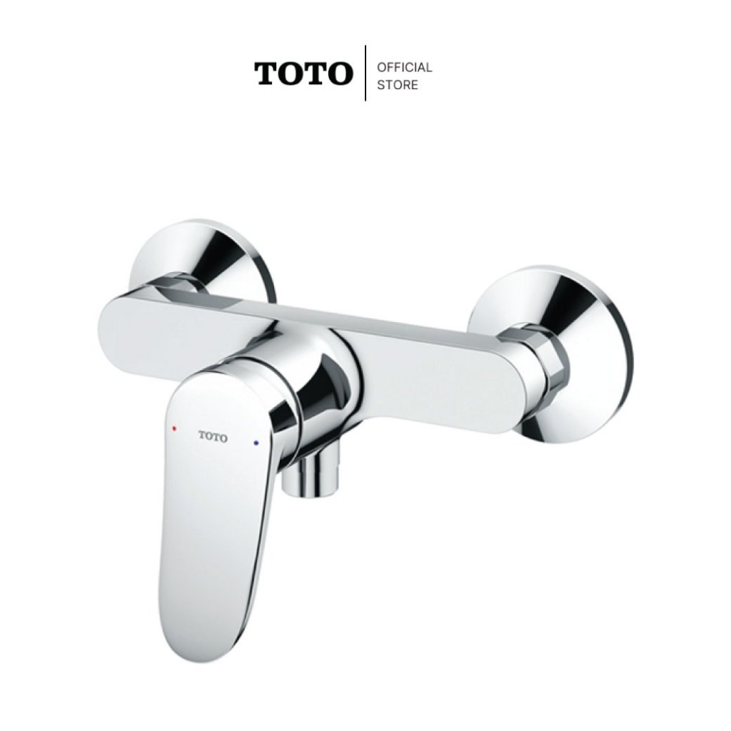 TOTO TBS04301T ก๊อกผสมยืนอาบ รุ่น LF แบบติดผนังก้านโยกไม่รวมฝักบัว
