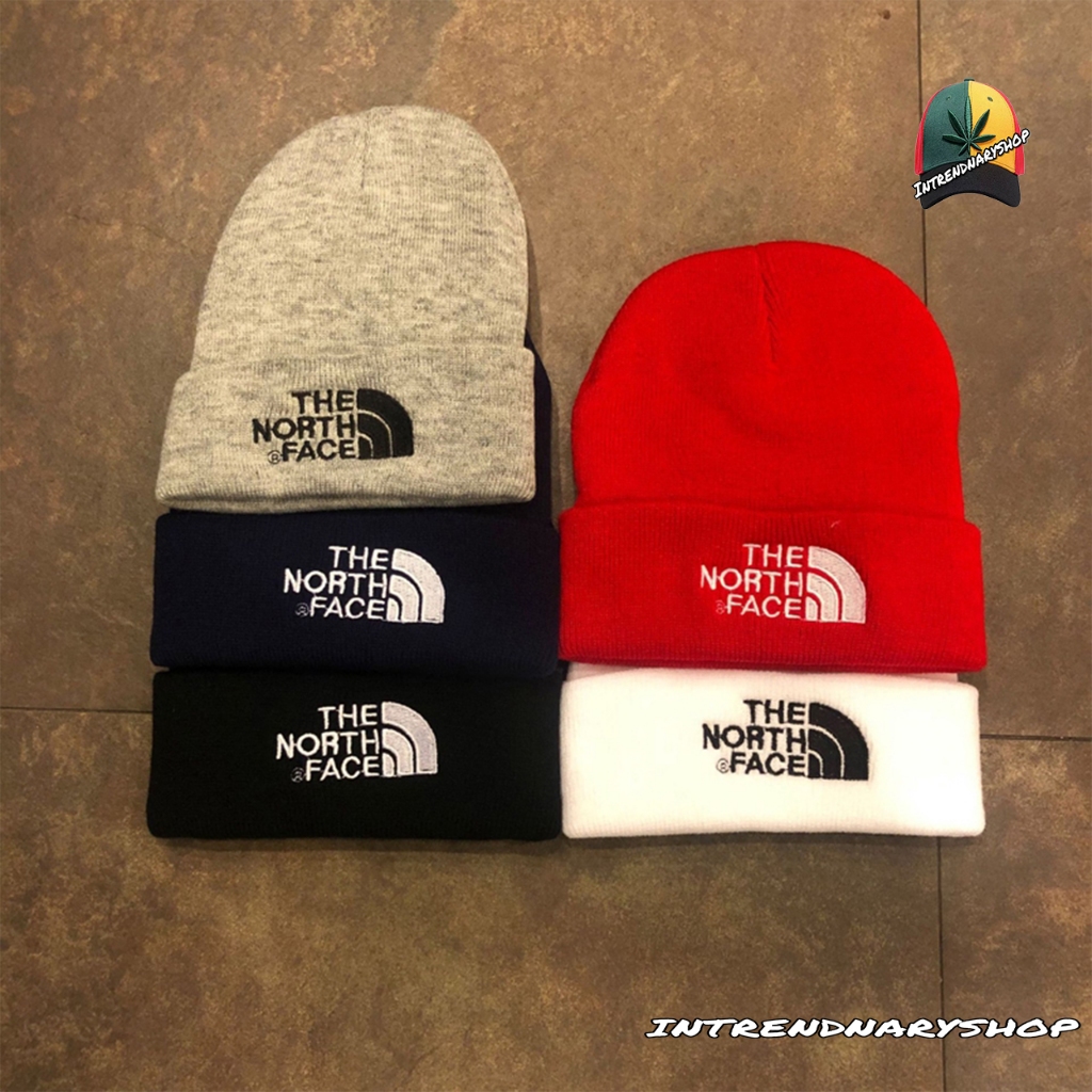 หมวกไหมพรม TNF 5สี ใส่หน้าหนาว คุณภาพดี ราคาถูก มีบริการเก็บเงินปลายทาง Knitted Winter Hat Beanies Fashion