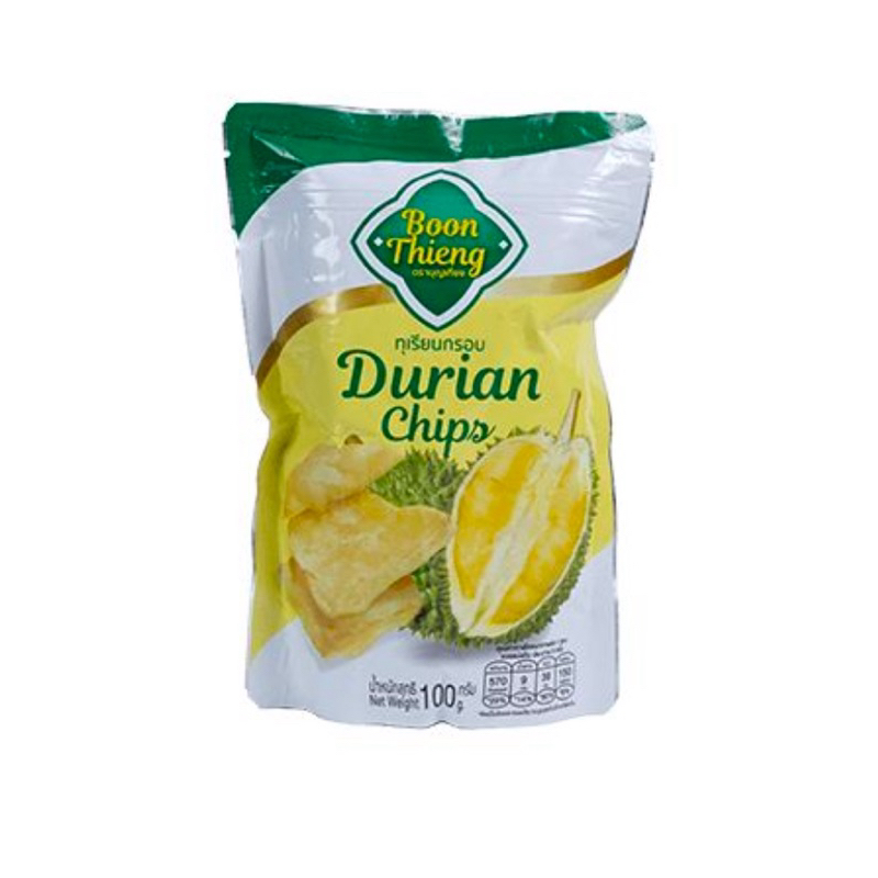 ทุเรียนทอดกรอบ บีฟรุ๊ต Boon Thieng Durian Chips 100 กรัม