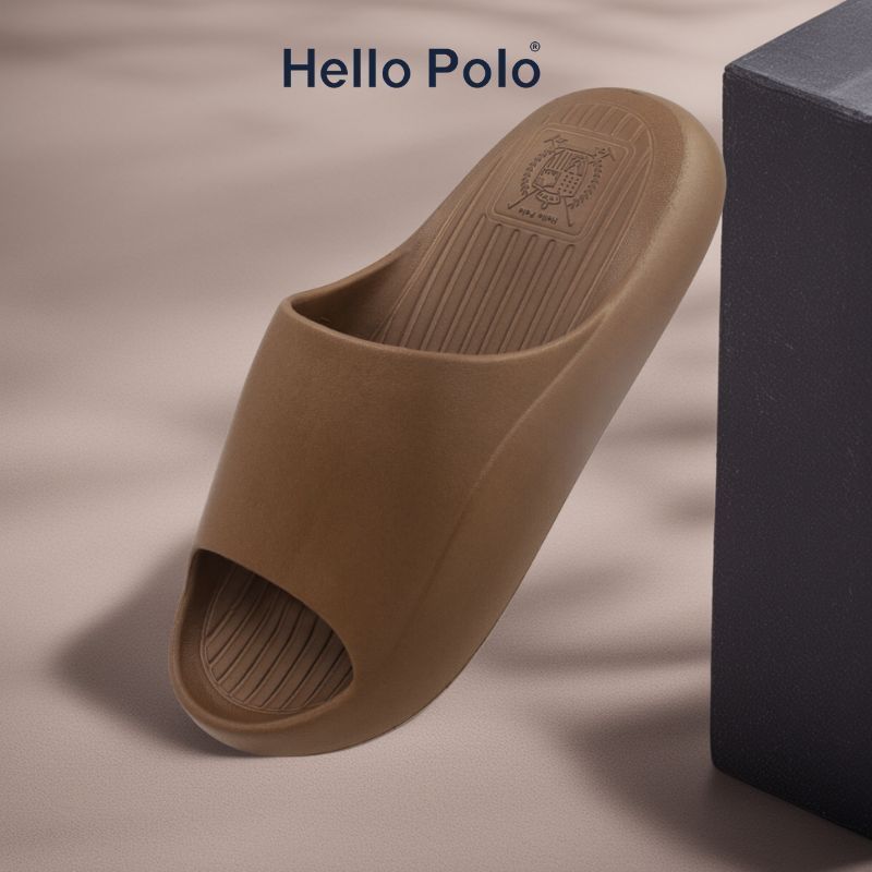 Hello Polo รองเท้าแตะผู้ชาย รองเท้าไซส์ใหญ่40-45 สีคลาสิค พื้นนิ่ม น้ำหนักเบา กลางแจ้ง ในทุกๆ โอกาส HP8004M