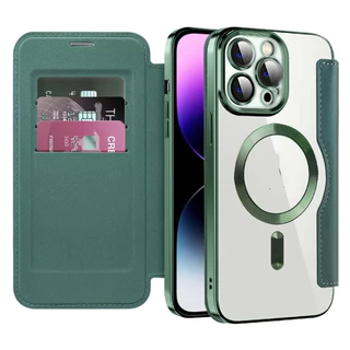 Case ip เคสมือถือพร้อมกระเป๋าใส่บัตร - ดีไซน์หรูหราและใช้งานสะดวก รองรับMagsafe