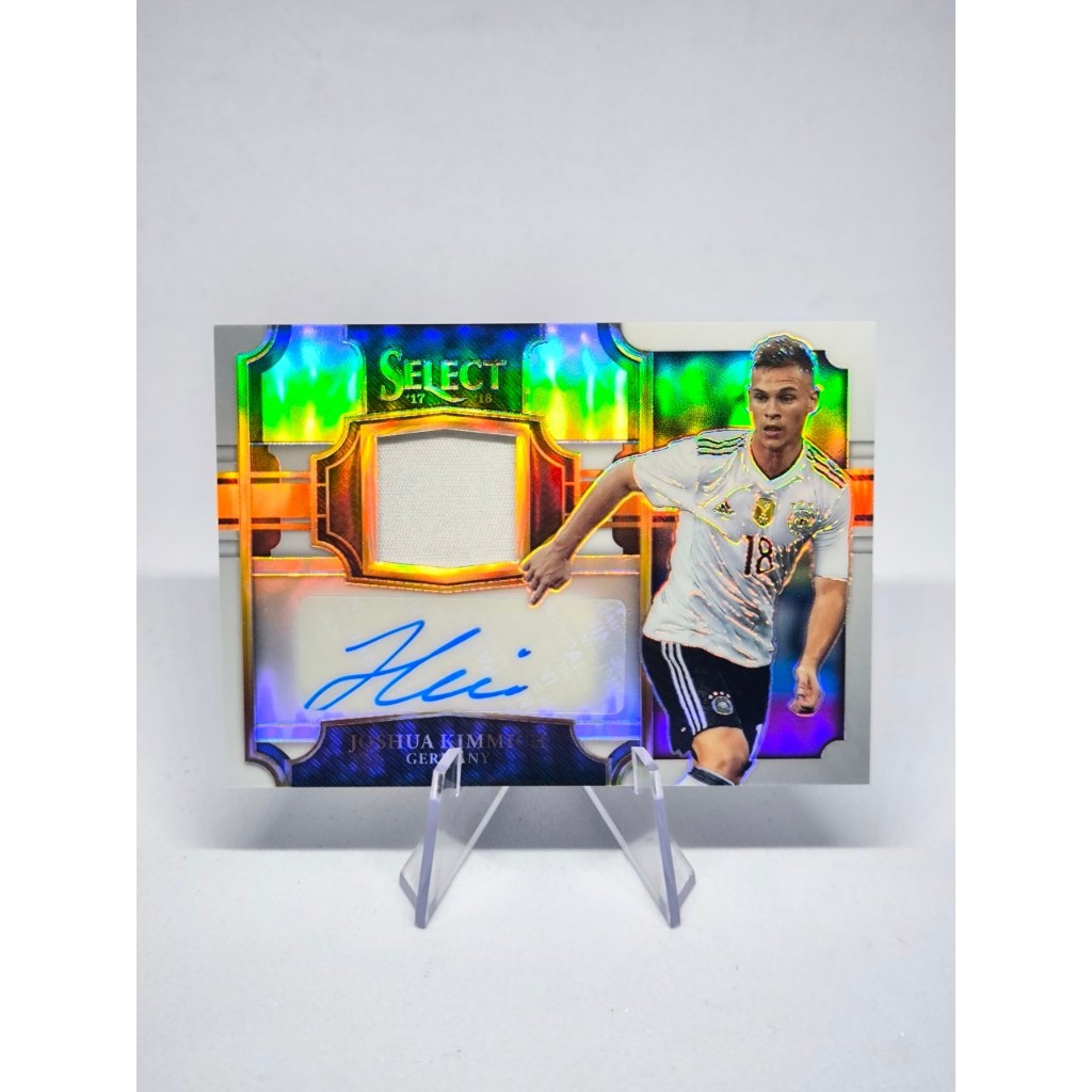 การ์ดลายเซ็นนักฟุตบอล Panini Select Joshua Kimmich Patch Auto Base Jersey Signatures 2017-18