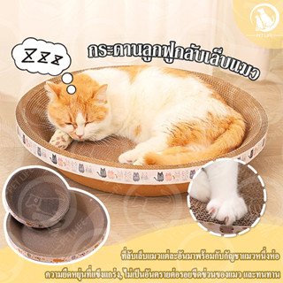 รังแมวรูปไข่รอบแมวกรงเล็บคณะกรรมการไม่มีการไหลกระดาษลูกฟูกแม…