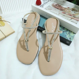 รองเท้าแตะแฟชั่น รุ่น Roseanne 6 สี รัดส้นเส้นเพชร มีเก็บเงินปลายทางได้ B384