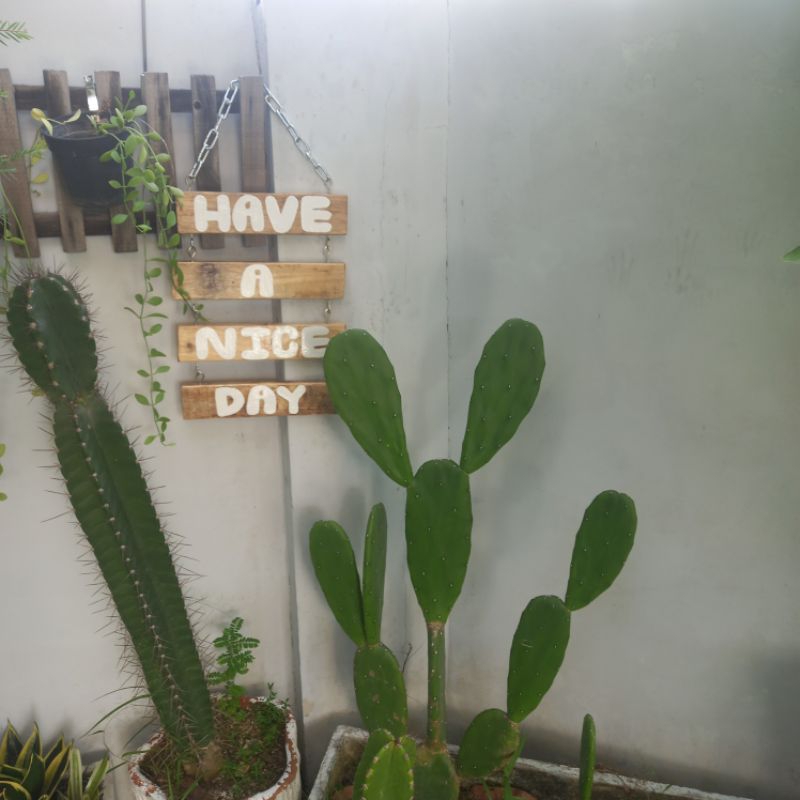 ป้ายHave a nice day วินเทจพร้อมโซ่ diy ทำจากไม้แนววินเทจแต่งหน้าร้าน   กว้าง 23cm  สูง  43cm