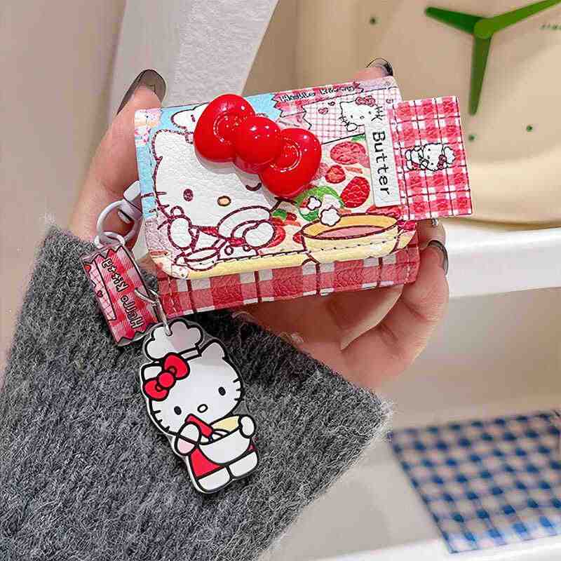 HelloKitty Airpods case AirPod 1/2/3/4/Pro Pro2 กรณี เคสหูฟัง ช่วยถนอมเเละป้องกันหูฟังได้ดี