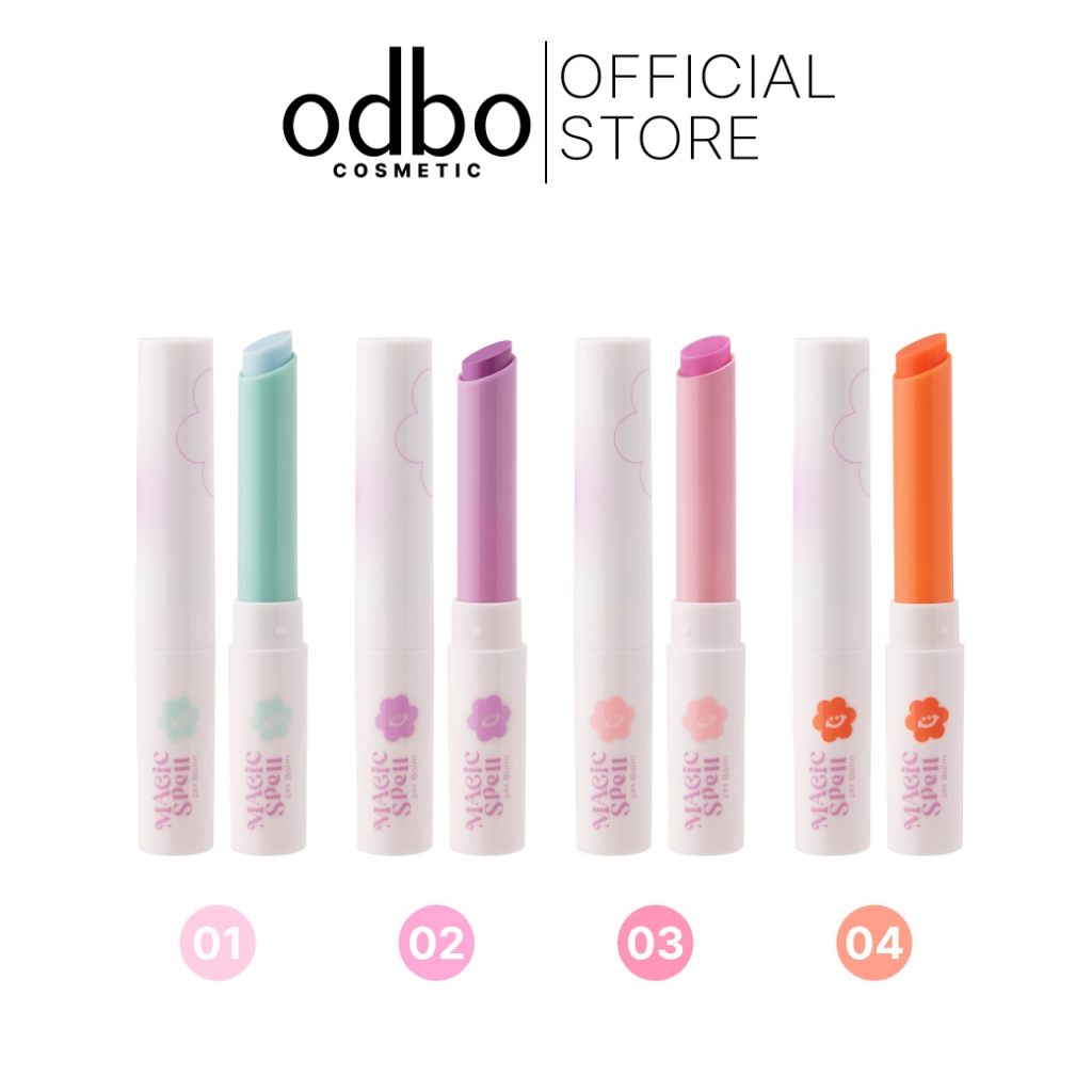 ODBO MAGIC SPELL PH BALM OD5022 #ลิปบาล์มpH บาล์มเปลี่ยนสี ติดทน ชุ่มชื้น