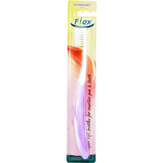 แปรงสีฟัน ขน นุ่ม เล็ก สำหรับโรคเหงือก เฟล็ก Flex ด้ามเรียบ Tooth brush Dr.Phillips Sensitive Flex Brush ขนนุ่ม