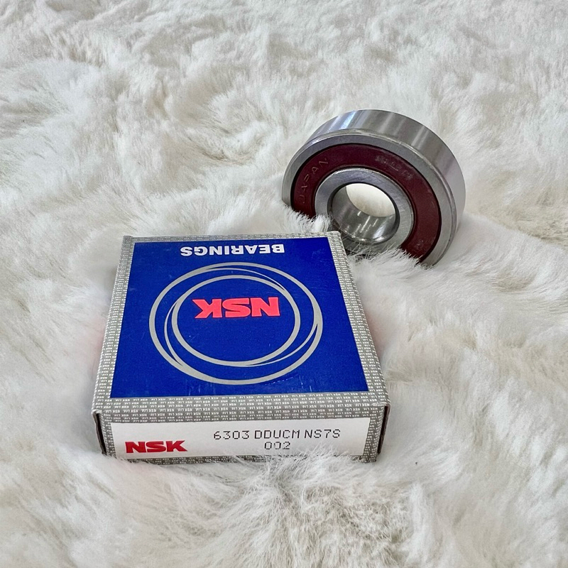 ตลับลูกปืน NSK เบอร์ 6303ฝายางปิด2ข้าง ตลับลูกปืน6303อย่างดี