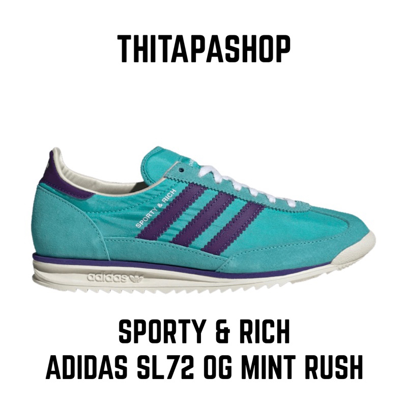 SPORTY & RICH X ADIDAS SL72 OG MINT RUSH