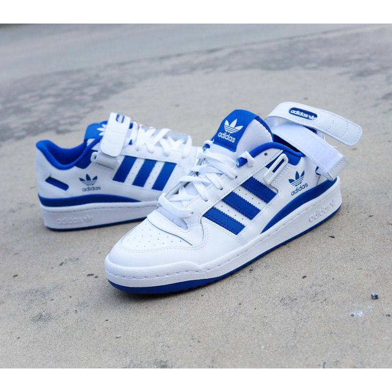 ลดเพิ่ม 15-20% ทักแชทรับโค้ด Adidas Forum Low OG "White Royal Blue" FY7756 การันตี ของเเท้ 100 % รองเท้าแฟชั่น