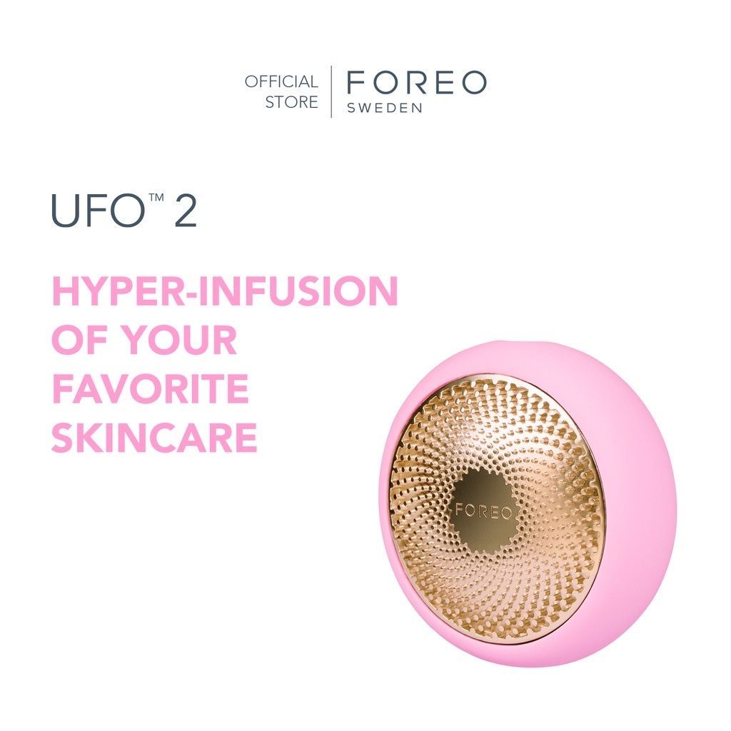 [ห้ามสั่งซื้อ] FOREO UFO 2 Pearl Pink เครื่องมาส์กหน้า ฟอริโอ้ ยูเอฟโอ 2 สีชมพูอ่อน