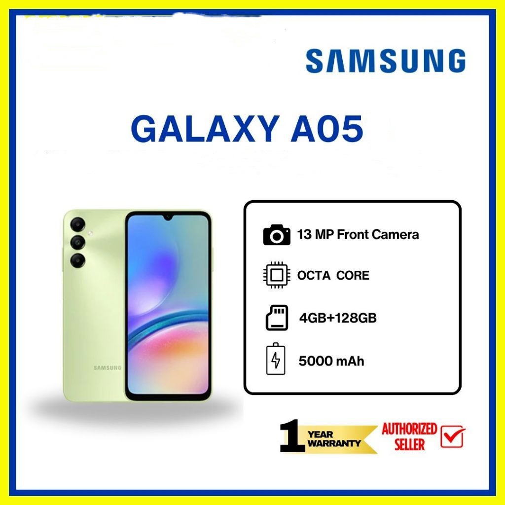โทรศัพท์มือถือ SAMSUNG A05 แกะ16GB รอม512GB Battery 5000mAh 2024 สเปคแท้100% 5G โทรศัพท์มือถือ WIFI โทรศัพท์ถูกๆ COD
