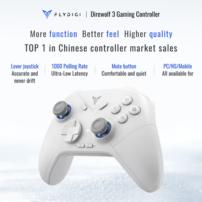 [ประกันศูนย์ไทย] จอยเกม Flydigi Direwolf 3 จอย Multi-Platform Controller รองรับ Android, PC, Steam, Nintendo